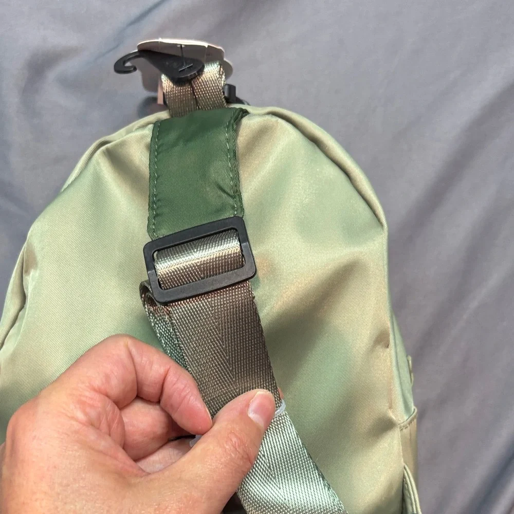 Wonder Nation Kids Sling Bag Olive Green‎ NWT Patches Adjustable Crossbody Strap
